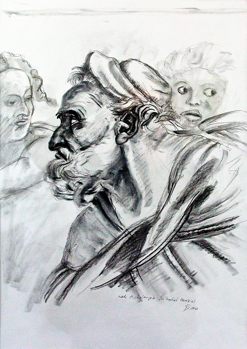 Ernst Prochnow Prophet Hesekiel nach Michelangelo